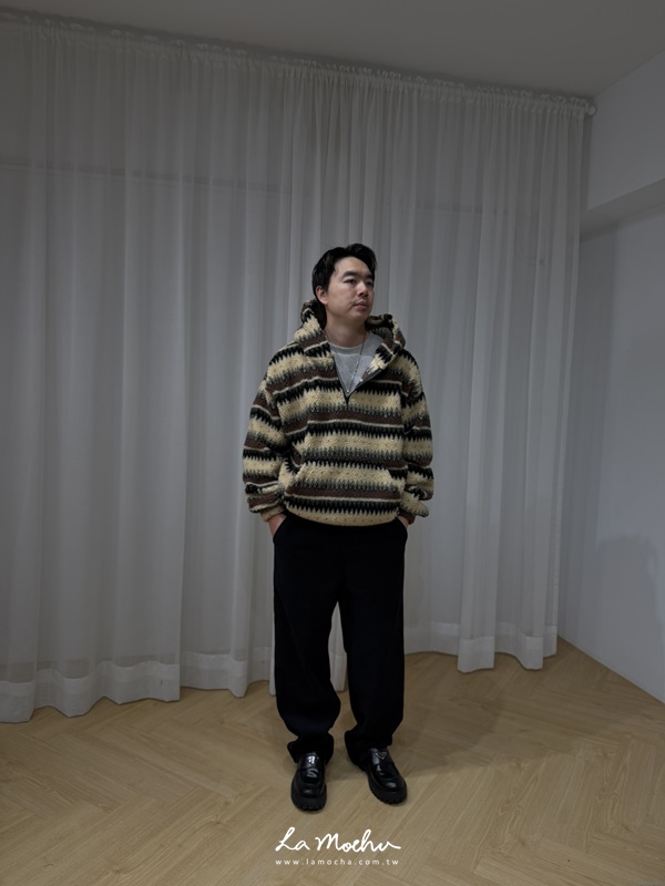 柔軟燈芯絨鬆緊直筒長褲